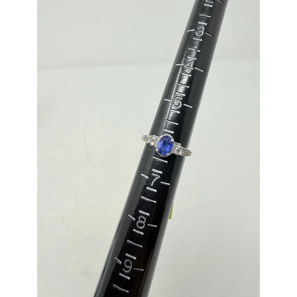 Shop LC Himalayan Kyanite/White Topaz Sterling Silver Size 6 Ring/Pendant 5656